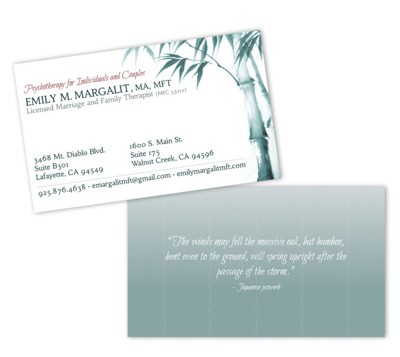 Business Card Design for Therapists