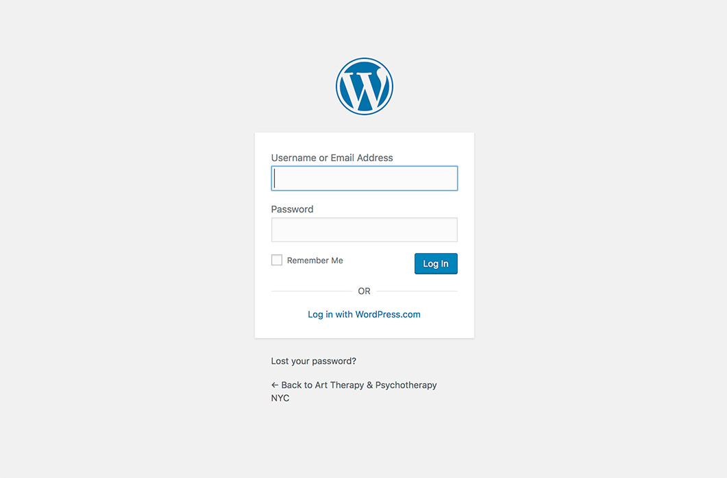 Login to Your WordPress Dashboard