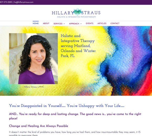 Therapist Website Design | Hillary Straus