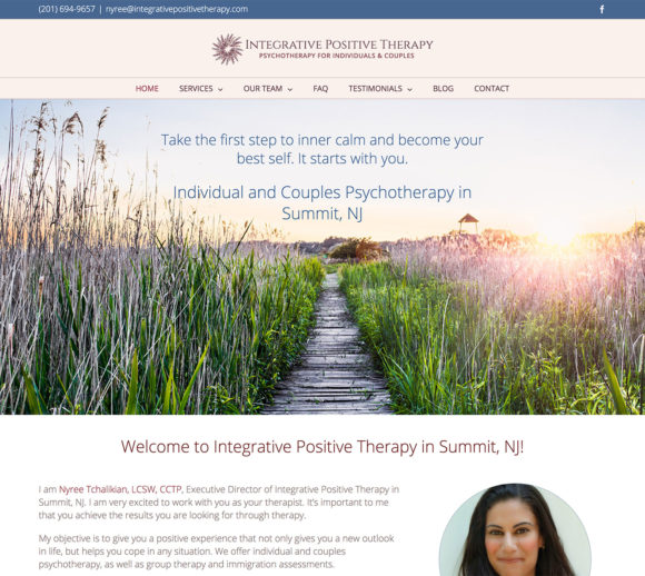 Therapist Website Design | Integrative Positive Therapy
