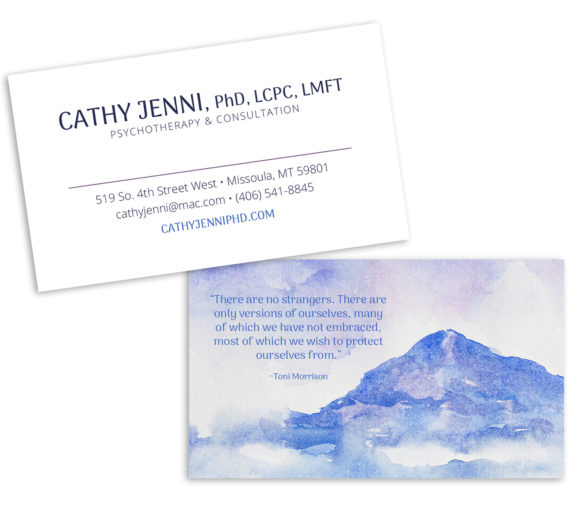 Business Card Design for Therapists