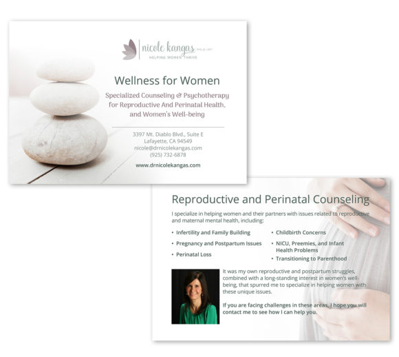 Postcard Design to Promote Women's Health Practice