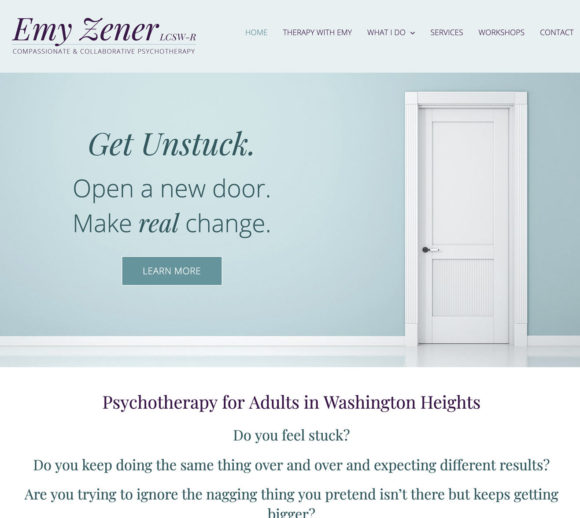 Therapist Website Design | Therapy with Emy