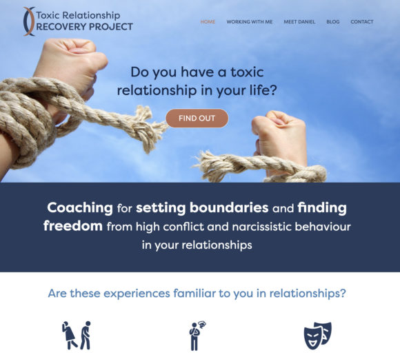 Therapist Website Design | Toxic Relationship Project