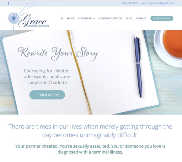 Therapist Website Design | Grace Counseling
