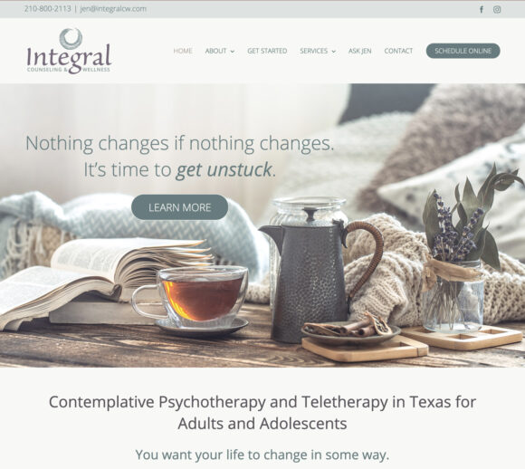 Therapist Website Design | Integral Counseling and Wellness