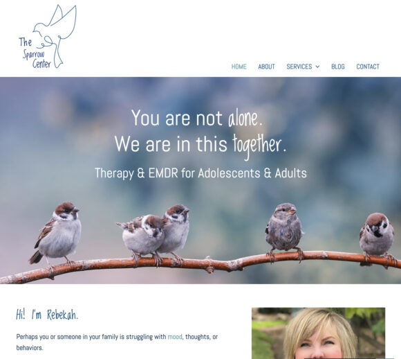 Therapist Website Design | The Sparrow Center