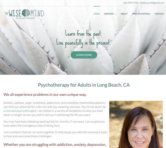 Therapist Website Design | Wise Mind