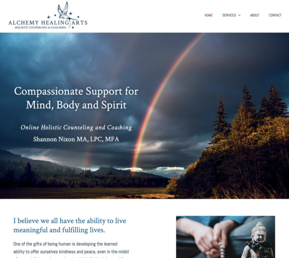 Therapist Website Design | Alchemy Healing Arts