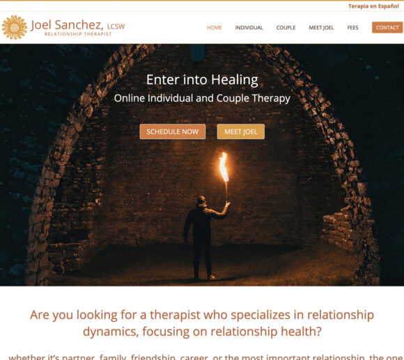 Therapist Website Design | Sanchez Therapy