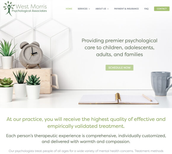 Therapist Website Design | West Morris Psychological Services