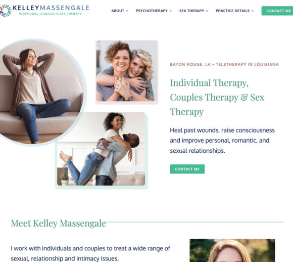 Therapist Website Design - Kelley Massengale