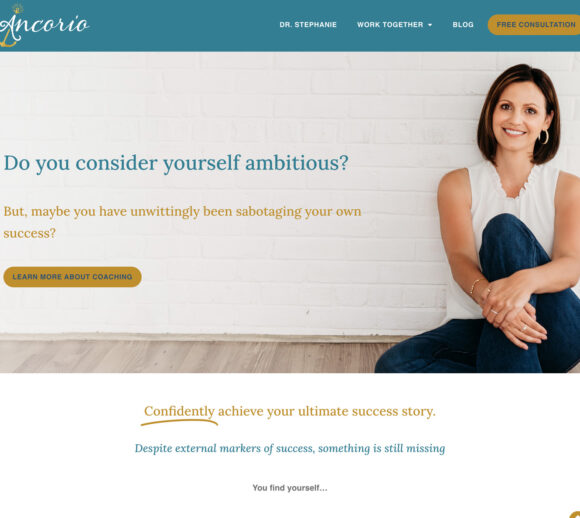 Therapist Website Design - Ancorio