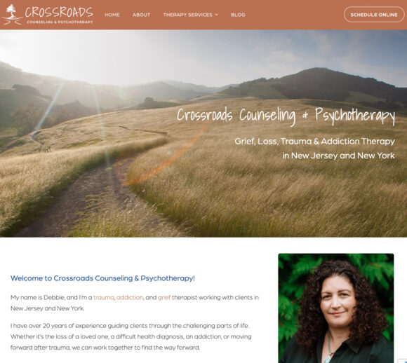 Therapist Website Design - Crossroads Counseling