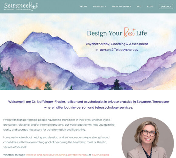 Therapist Website Design - Sewanee Psych
