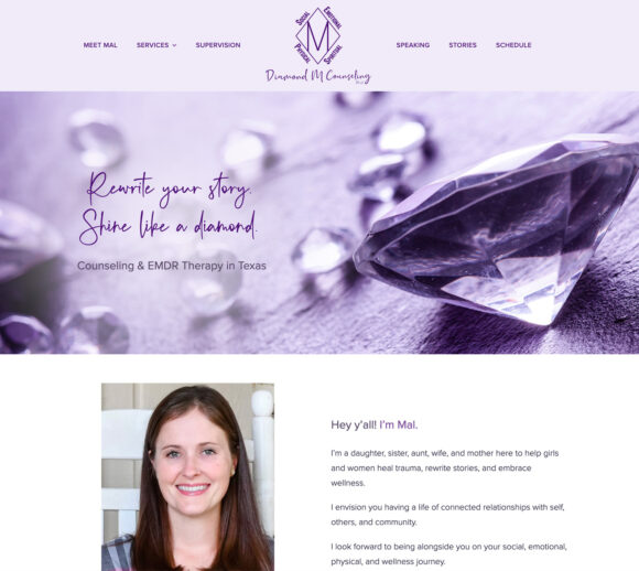 Therapist Website Design - Diamond M Counseling
