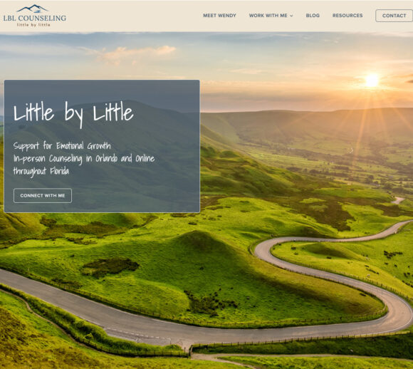 Therapist Website Design - Little By Little Counseling