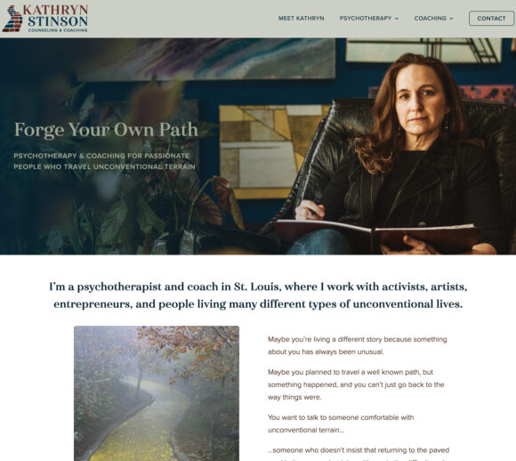 Therapist Website Design - Kathryn Stinson
