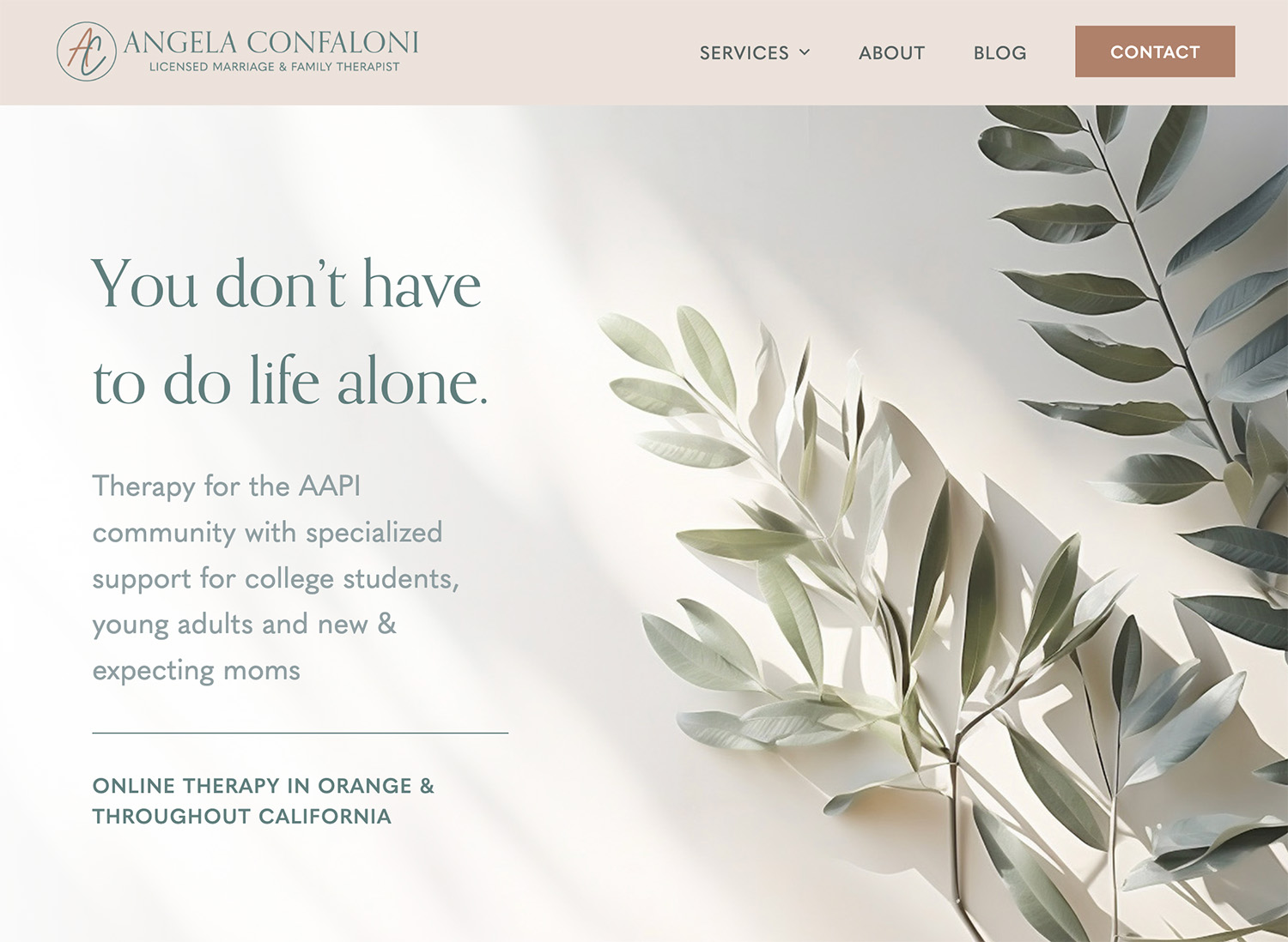 Angela Confaloni Website Design