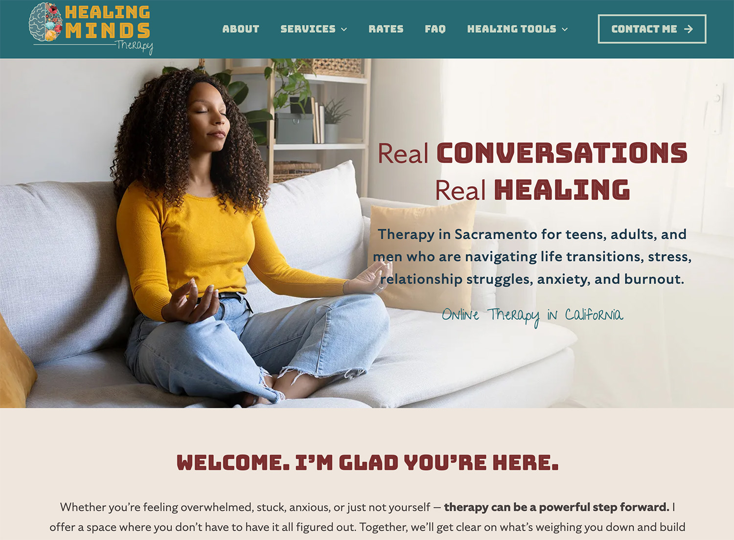 Healing MInds Therapy Website