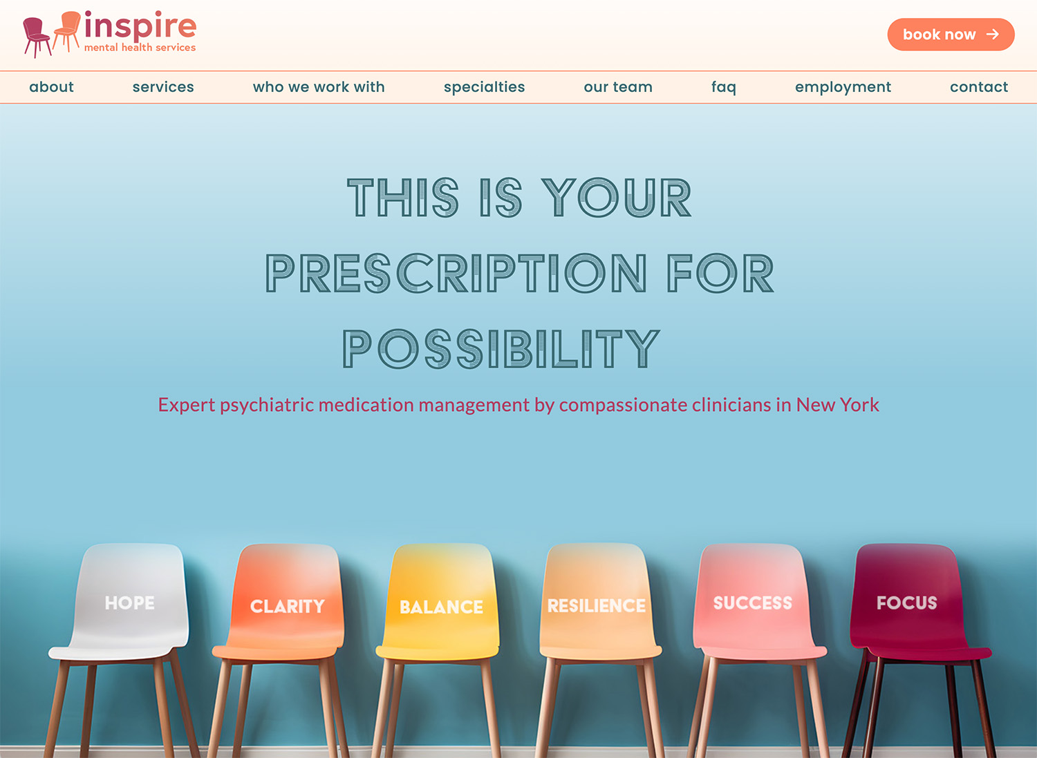 Inspire Mental Health Website Design