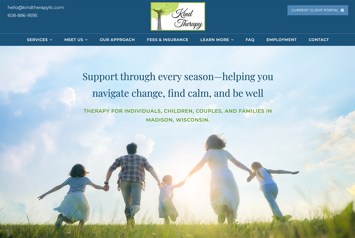 Kind Therapy Group Practice Website Design