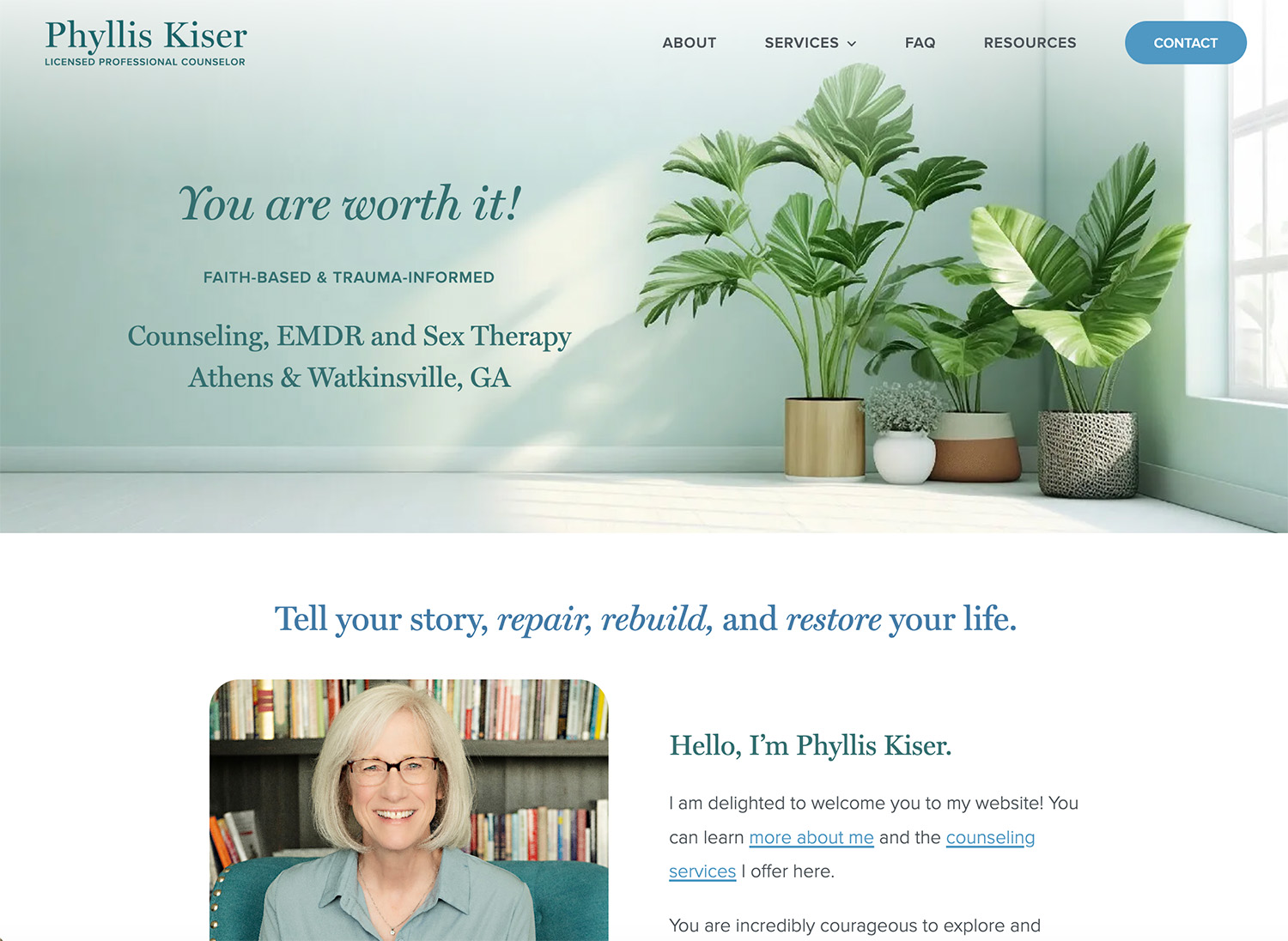 Pure Counseling Website Design