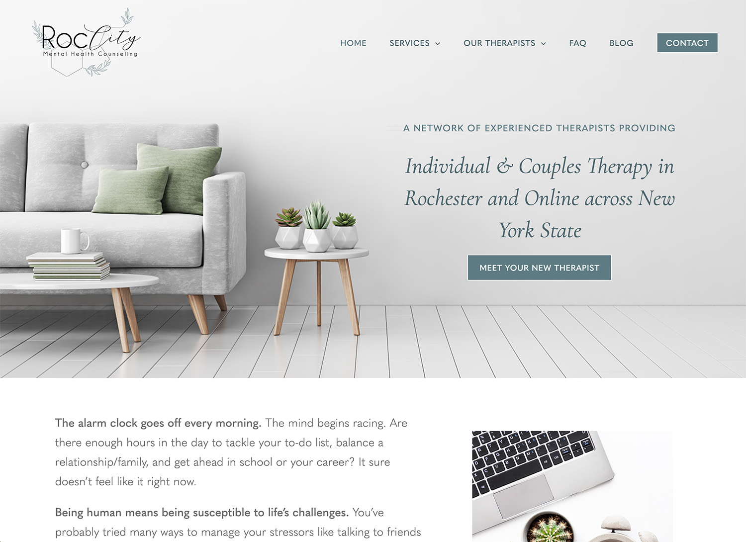 Roc City Counseling Website Design