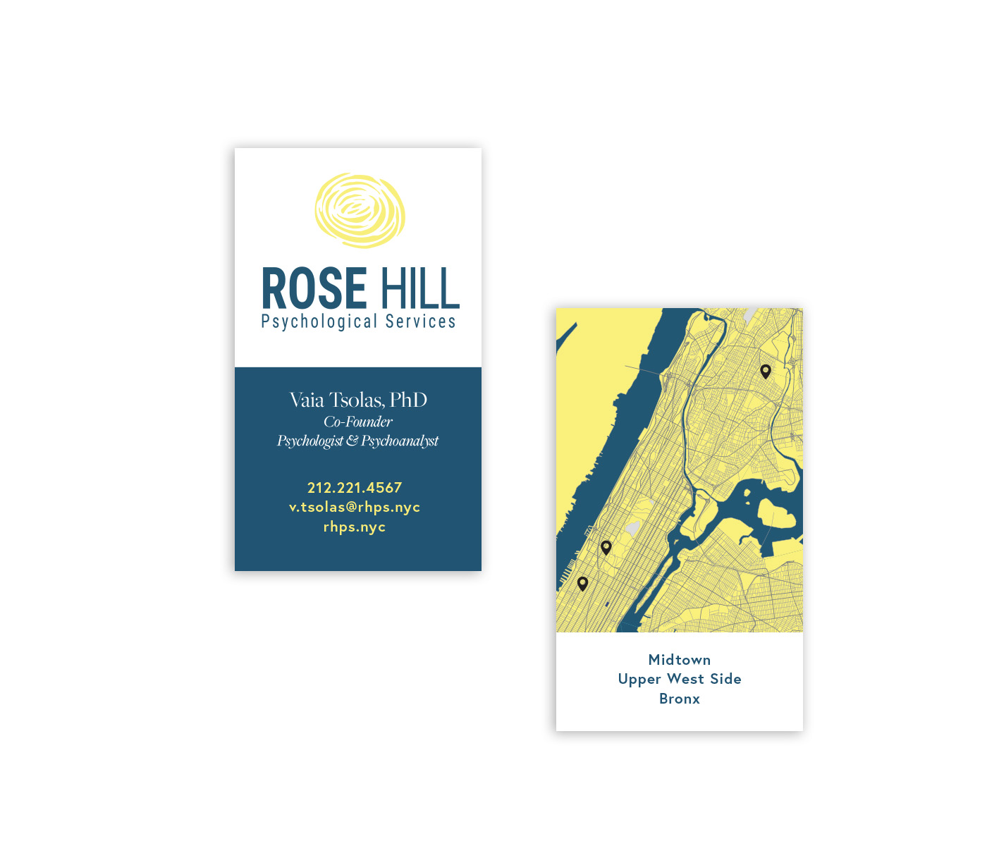 Rose Hill Business Card Design