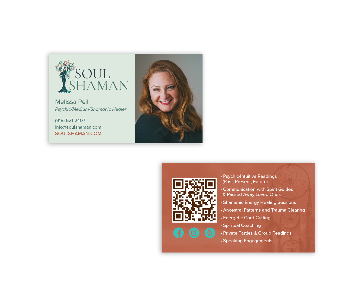 Soul Shaman Business Card Design