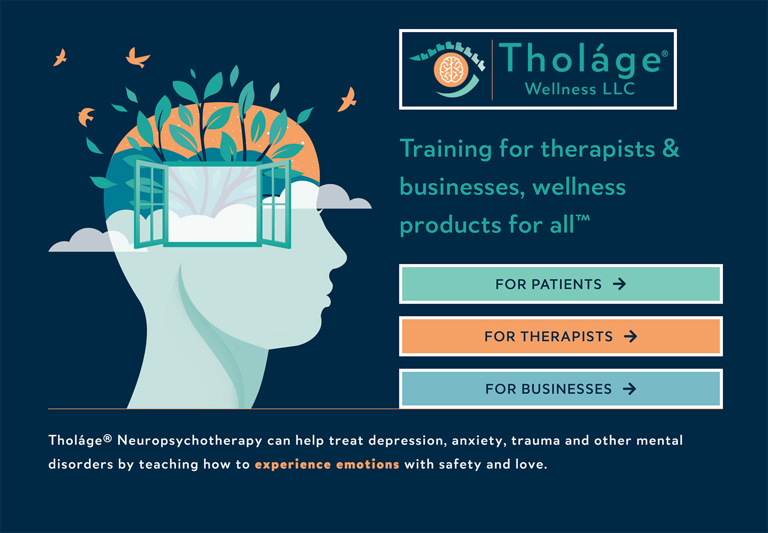 Tholage Neuropsychotherapy training website design